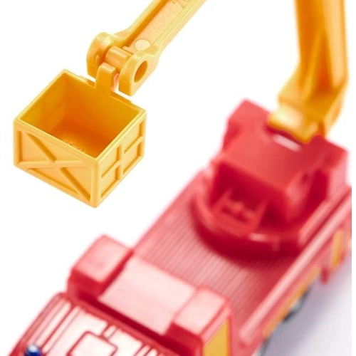 Strażacki pojazd ratowniczy z podnoszonym koszem model metalowy SIKU S1080